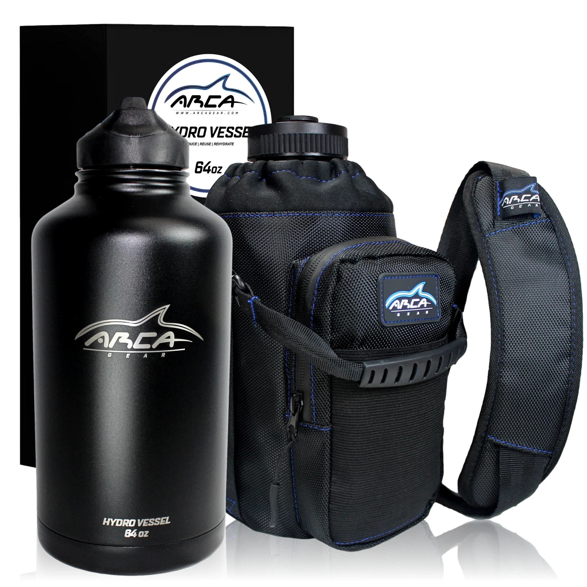 Hydro Carrier & Stainless Steel Hydro Vessel Water Bottle Combo Pack - Various Sizes - Image 18