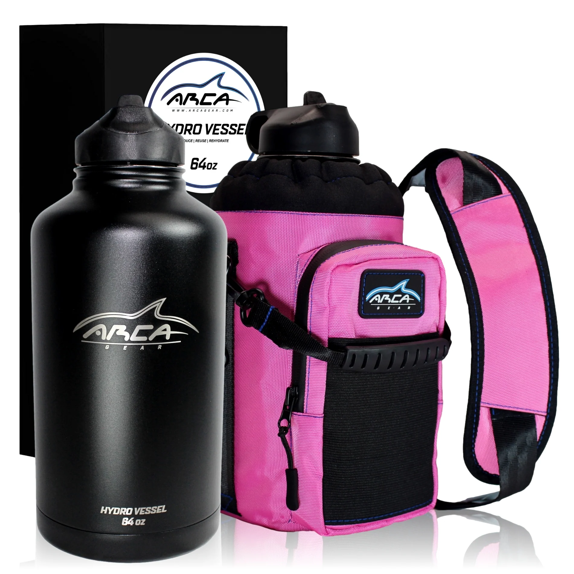 Hydro Carrier & Stainless Steel Hydro Vessel Water Bottle Combo Pack - Various Sizes - Image 21