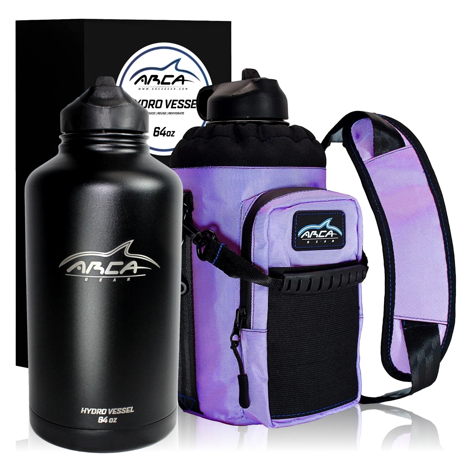 Hydro Carrier & Stainless Steel Hydro Vessel Water Bottle Combo Pack - Various Sizes - Image 22