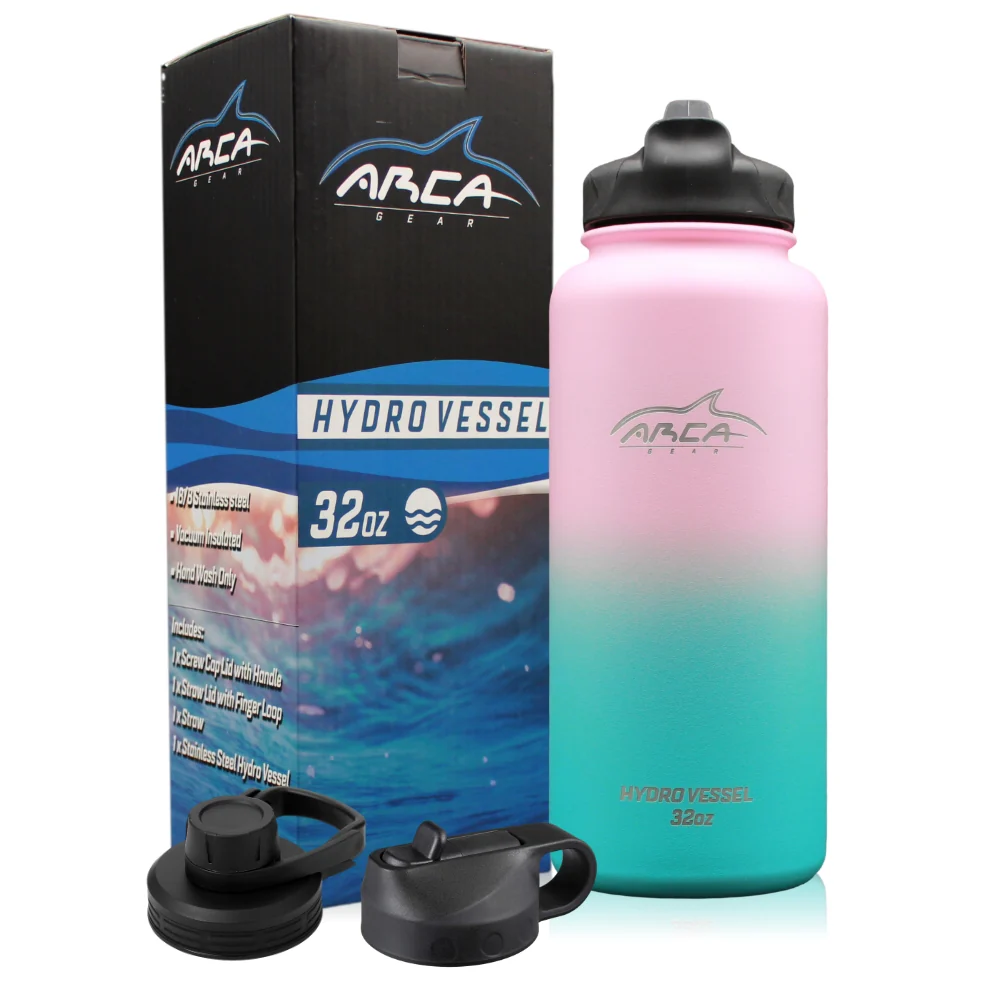 Hydro Vessel - Vacuum Sealed Double Insulated Stainless Steel Water Bottle with Straw Lid - Image 16