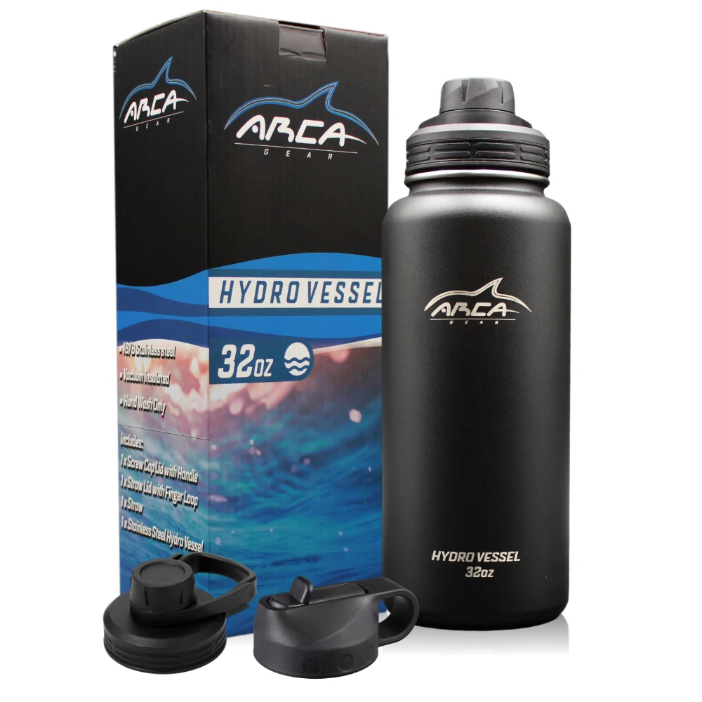 Hydro Vessel - Vacuum Sealed Double Insulated Stainless Steel Water Bottle with Straw Lid - Image 17