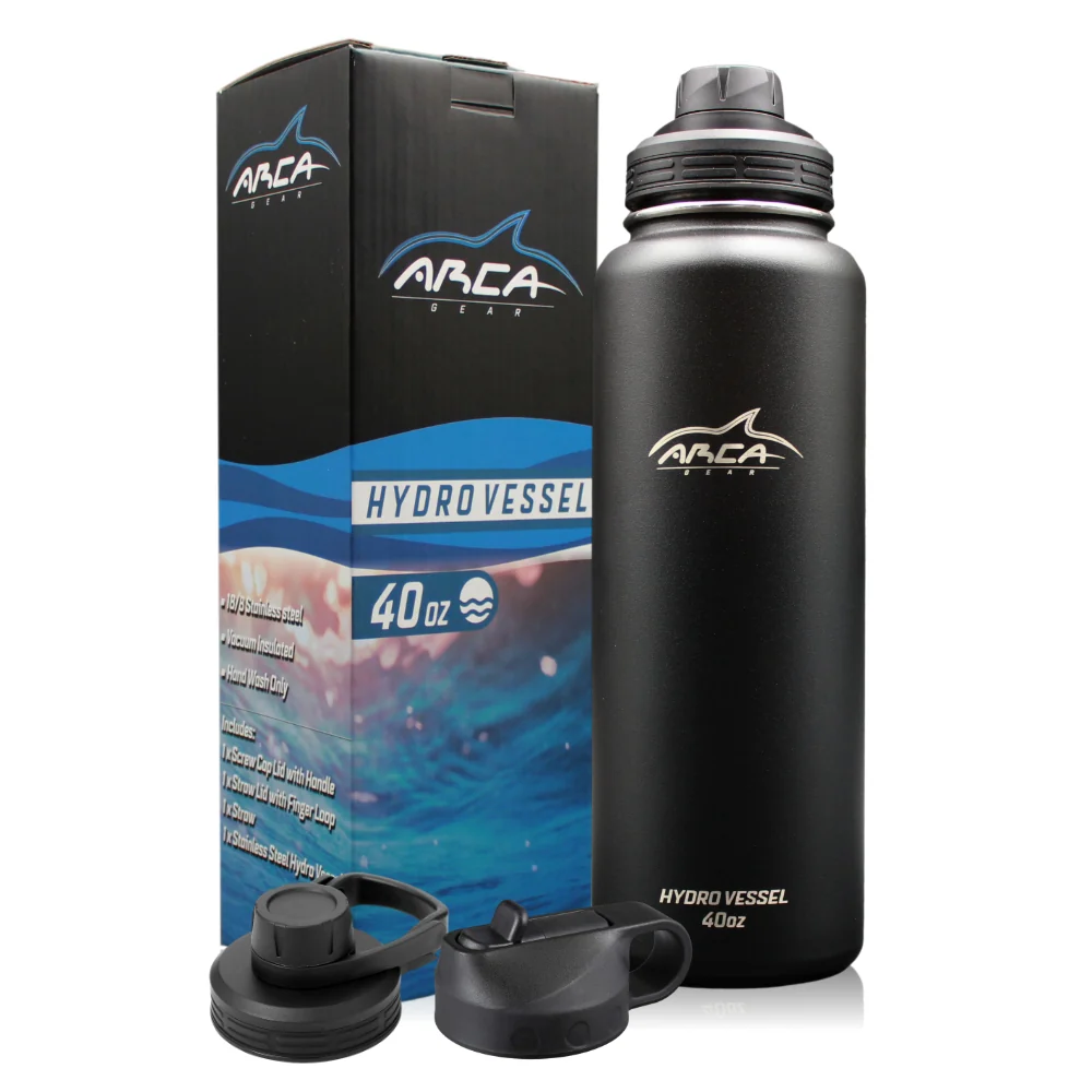 Hydro Vessel - Vacuum Sealed Double Insulated Stainless Steel Water Bottle with Straw Lid - Image 19