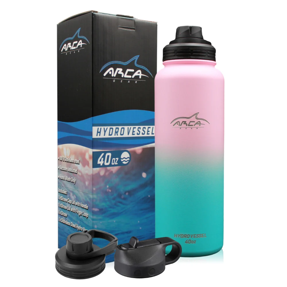 Hydro Vessel - Vacuum Sealed Double Insulated Stainless Steel Water Bottle with Straw Lid - Image 21
