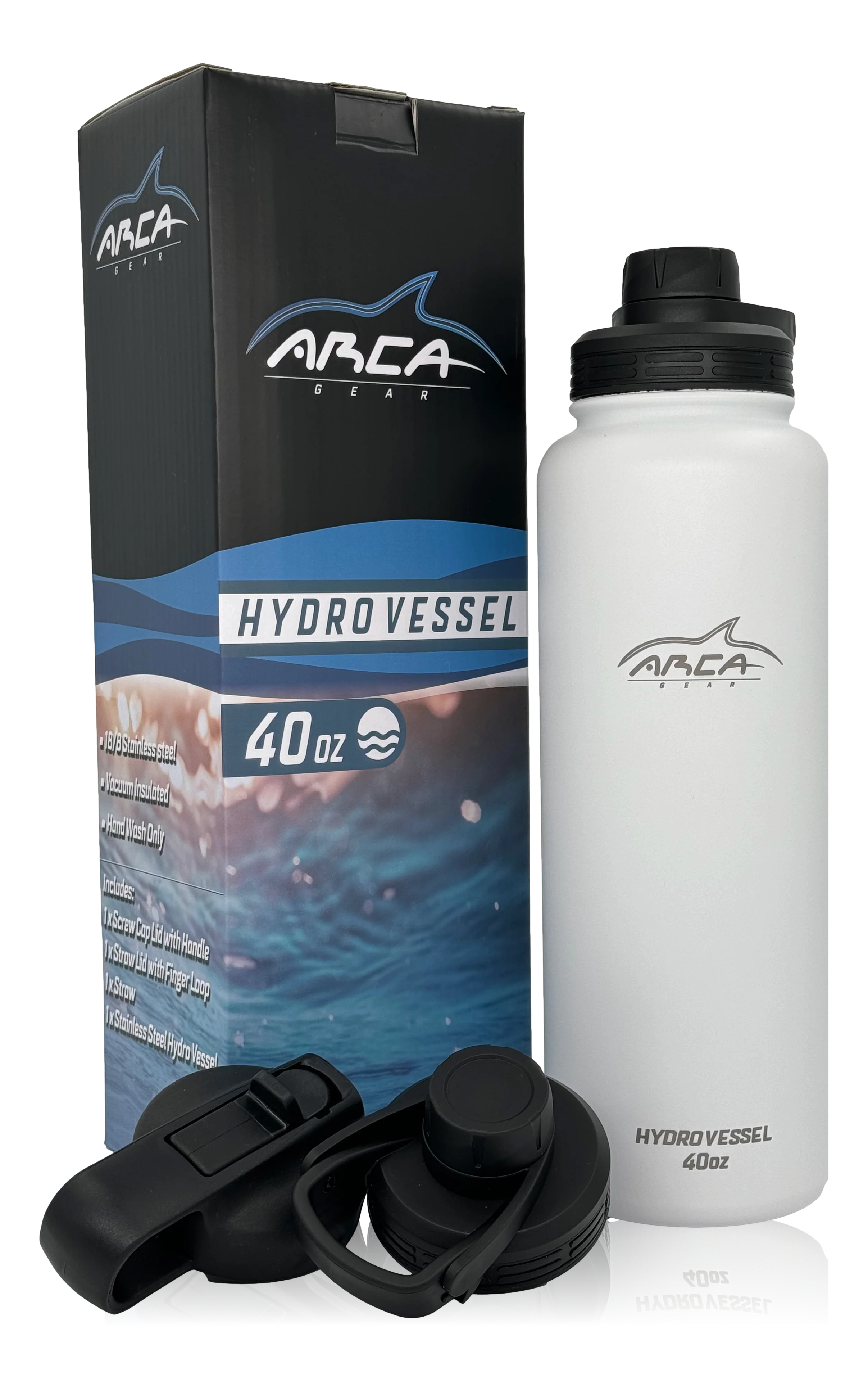 Hydro Vessel - Vacuum Sealed Double Insulated Stainless Steel Water Bottle with Straw Lid - Image 22