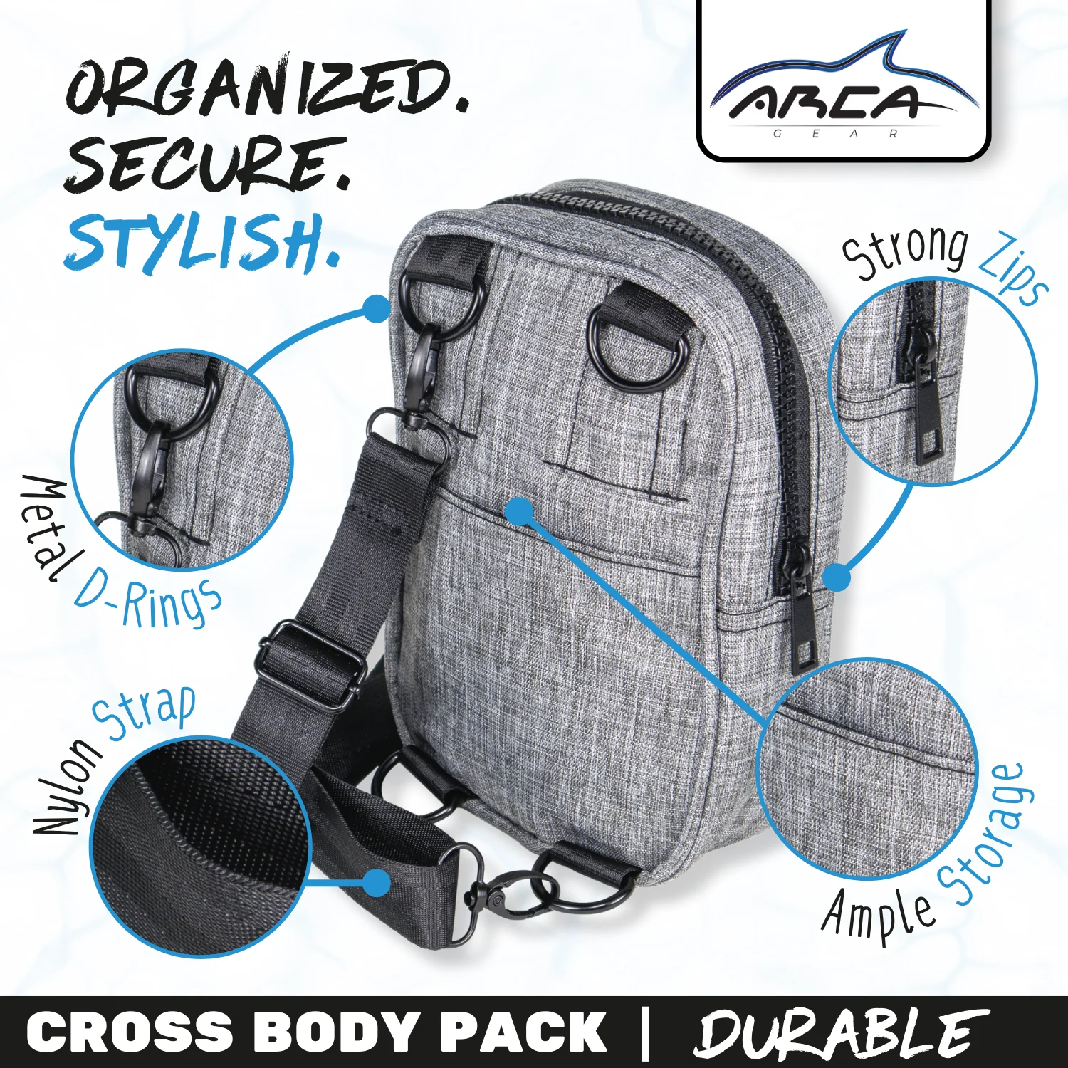 Arca Gear Cross Body Pack + RFID - All Your Essentials, Nothing Else - Image 17