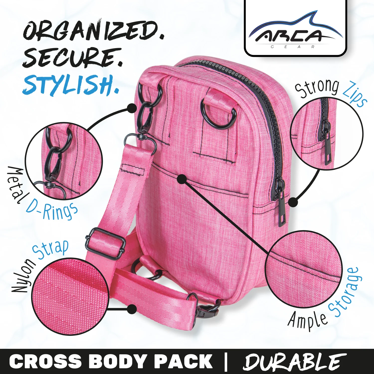 Arca Gear Cross Body Pack + RFID - All Your Essentials, Nothing Else - Image 19