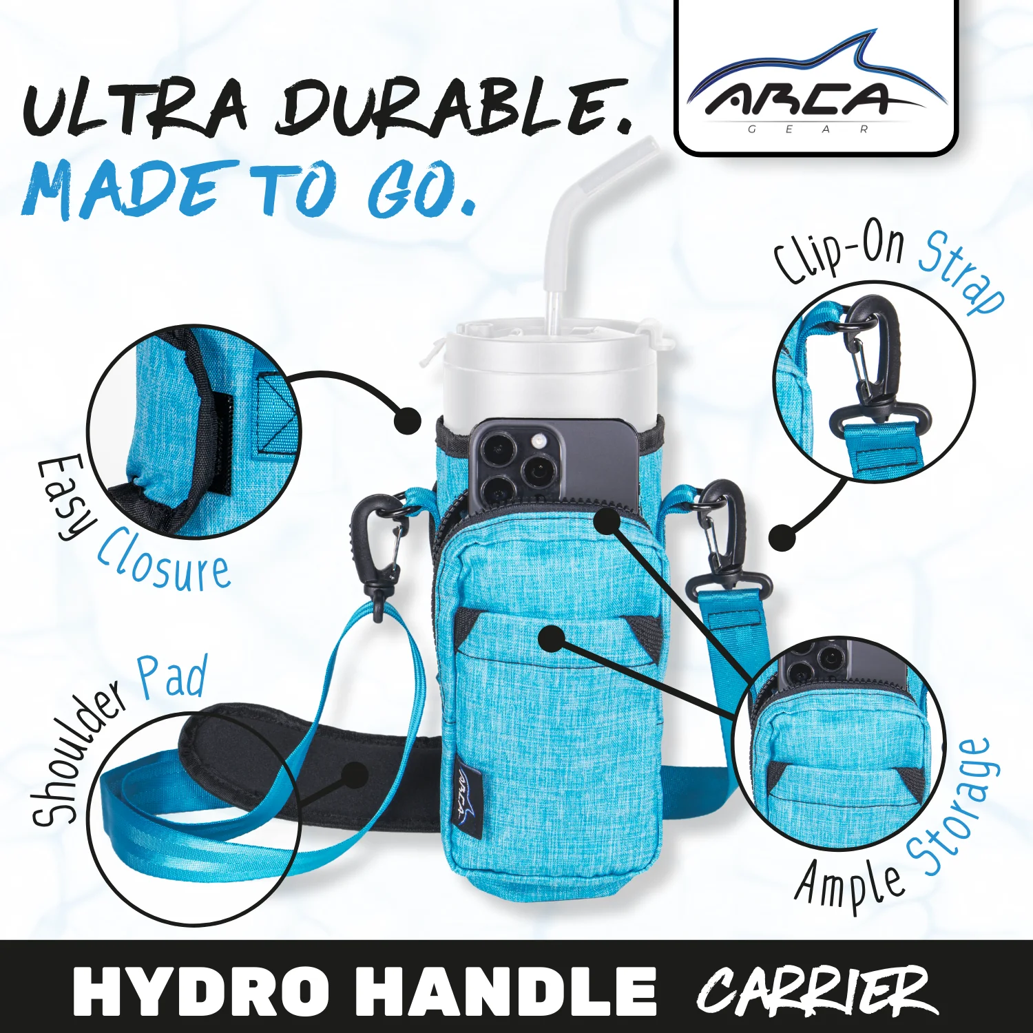 Arca Gear Hydro Carrier + RFID Protection - Fits Regular Bottles - Image 20
