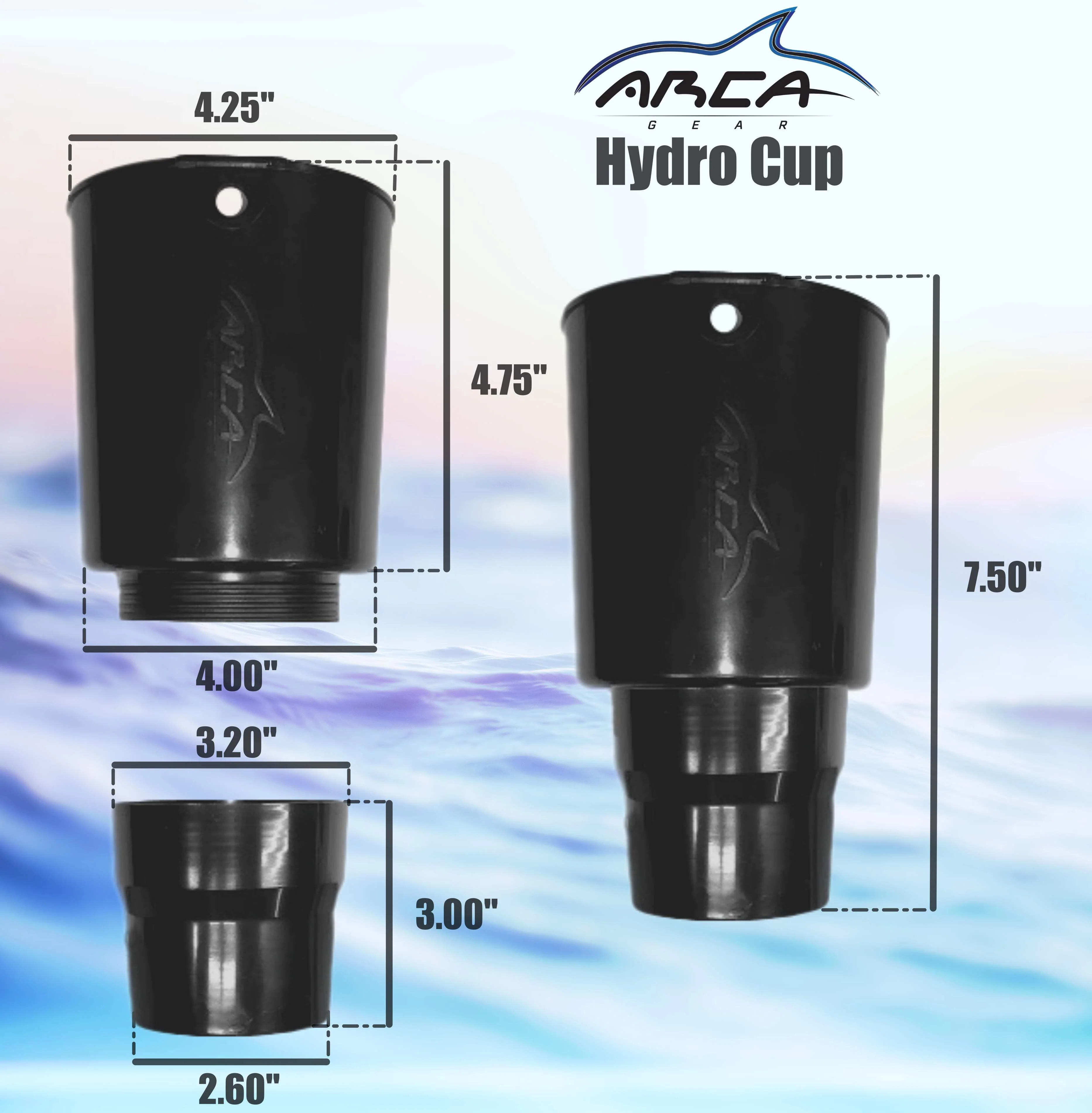 Arca Gear Hydro Cup - Car Cup Holder Adapter for Large Water Bottles - Image 5